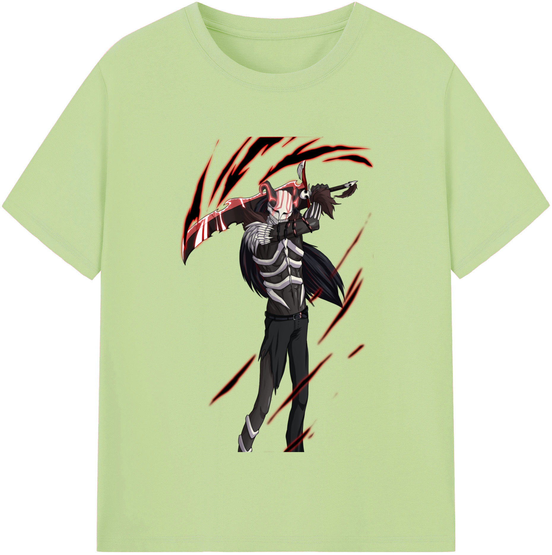 （画像用） ブリーチ 黒崎一護（くろさき いちご）BLEACH Kurosaki Ichigo 綿100％半袖Tシャツ（フロントプリント）
